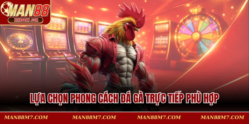 Lựa chọn phong cách đá gà trực tiếp phù hợp